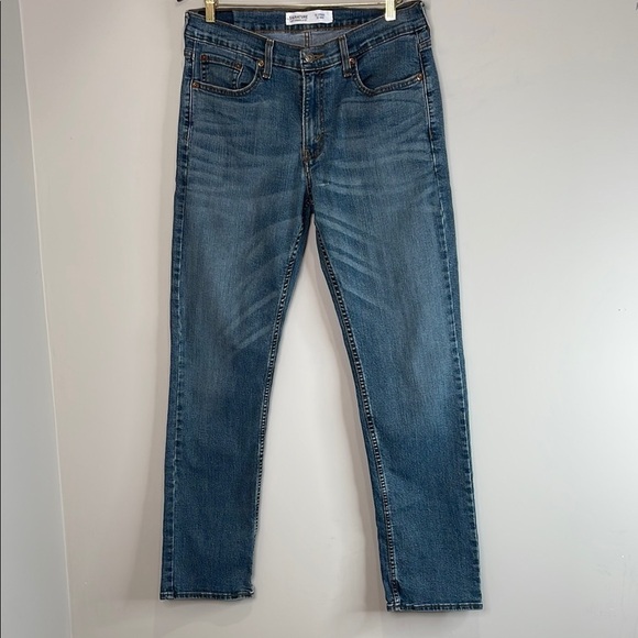 Signature Levi Strauss & Co Men’s S51 Straight Leg Jeans Medium Wash Denim 32 34 - Picture 2 of 10